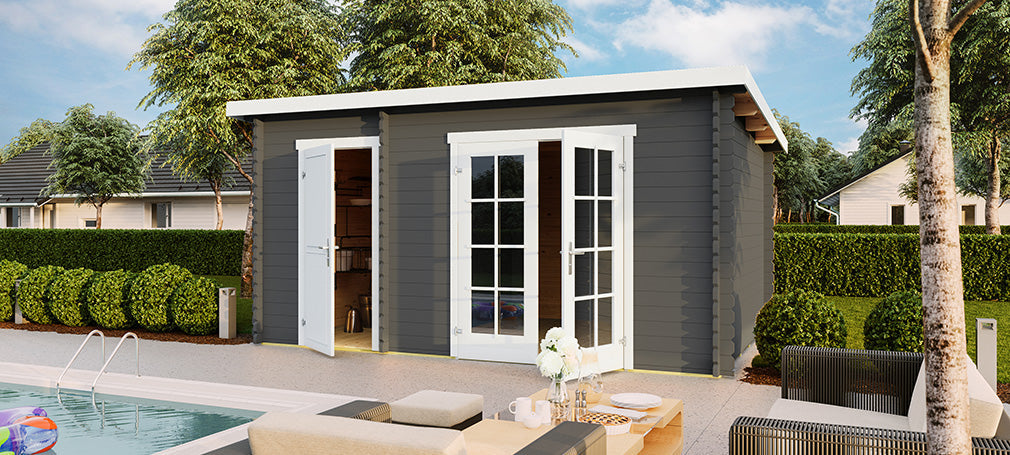 Duża szopa ogrodowa