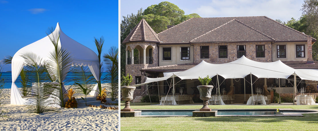 Różne rodzaje namiotów imprezowych