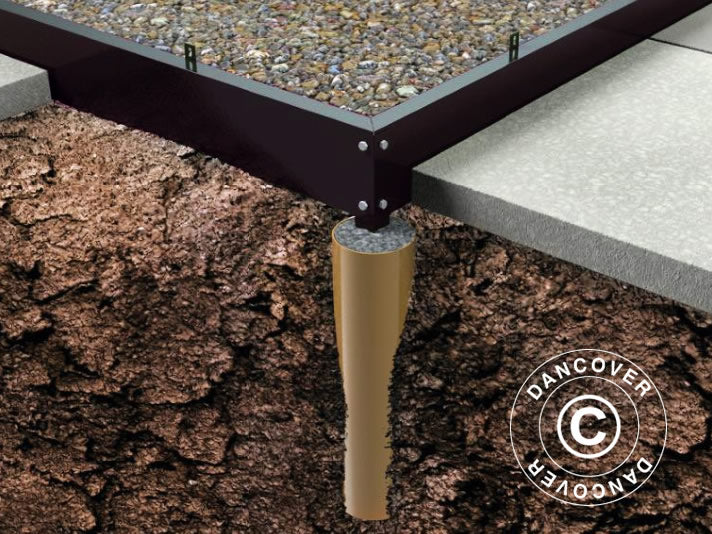 Podstawa do szklarni Halls Popular 1,93x1,95x1,95m 3,8m²