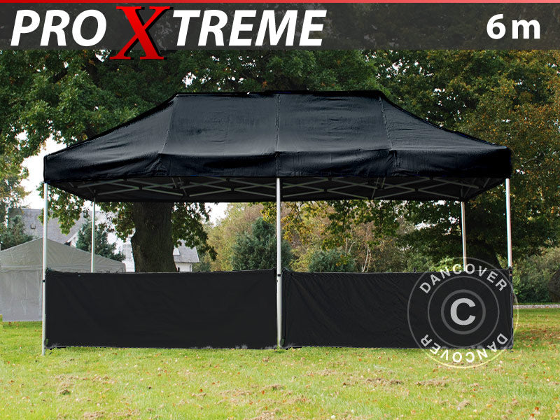 Półścianka do FleXtents PRO Xtreme, 6m, Czarny
