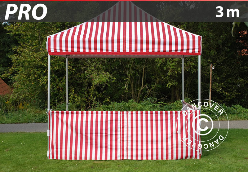 Półścianka do FleXtents PRO, 3m, Pasiasty