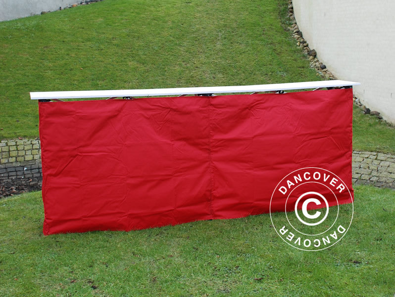 Panel boczny do lady FleXtents PRO, 3m, Czerwony