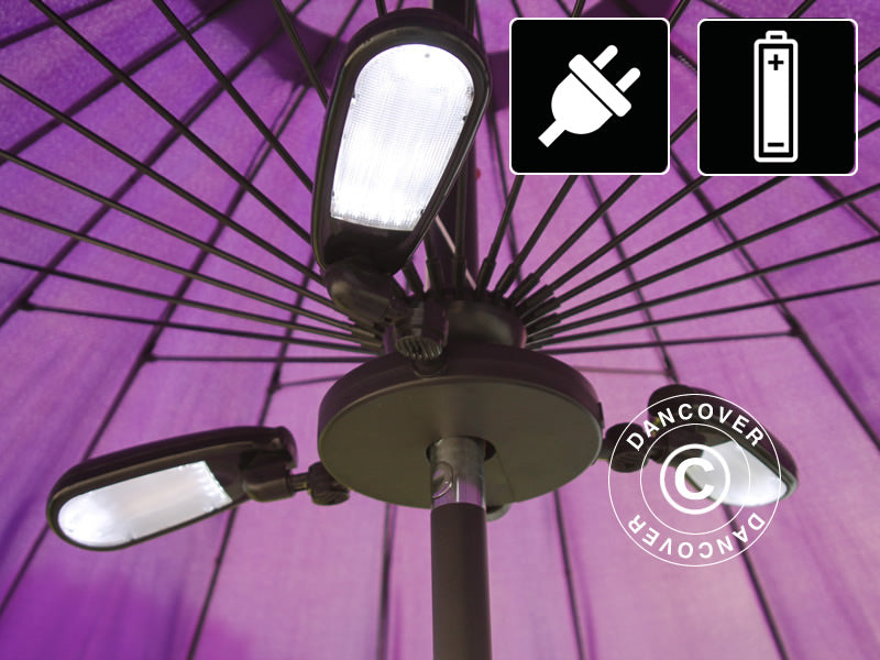 Lampa pod parasol Luxor, 30 diod LED