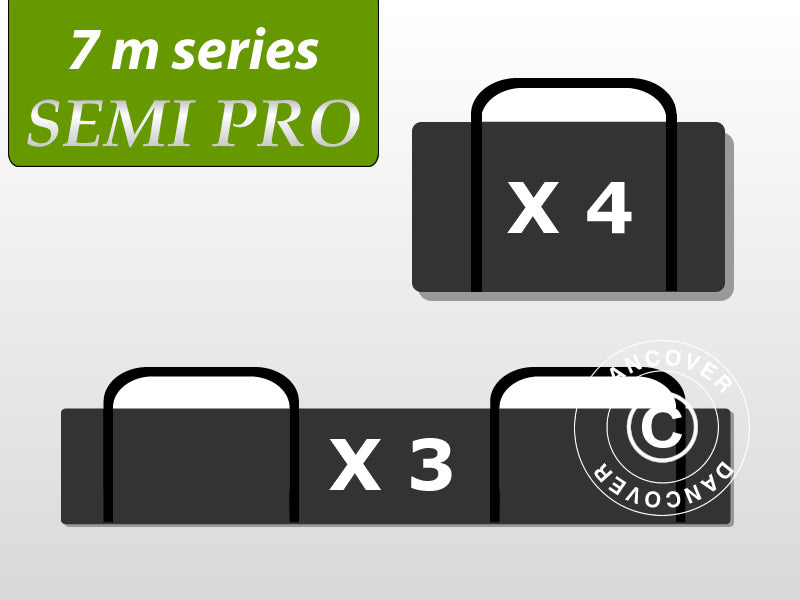 Zestaw toreb transportowych, seria namiotów imprezowych 7 m. SEMI PRO
