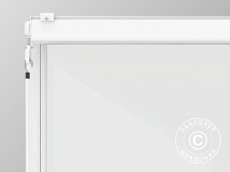 Parawan boczny do pawilonu pergoda San Fernando, 3m, Biały