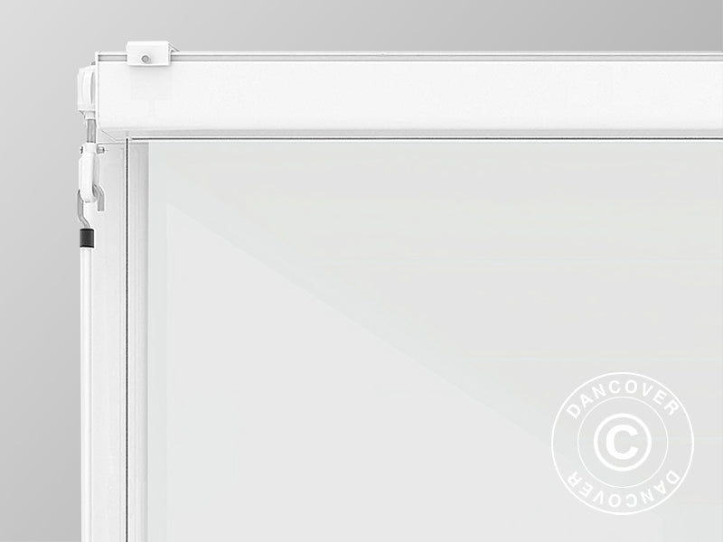 Parawan boczny do pawilonu pergola San Fernando, 4m, Biały