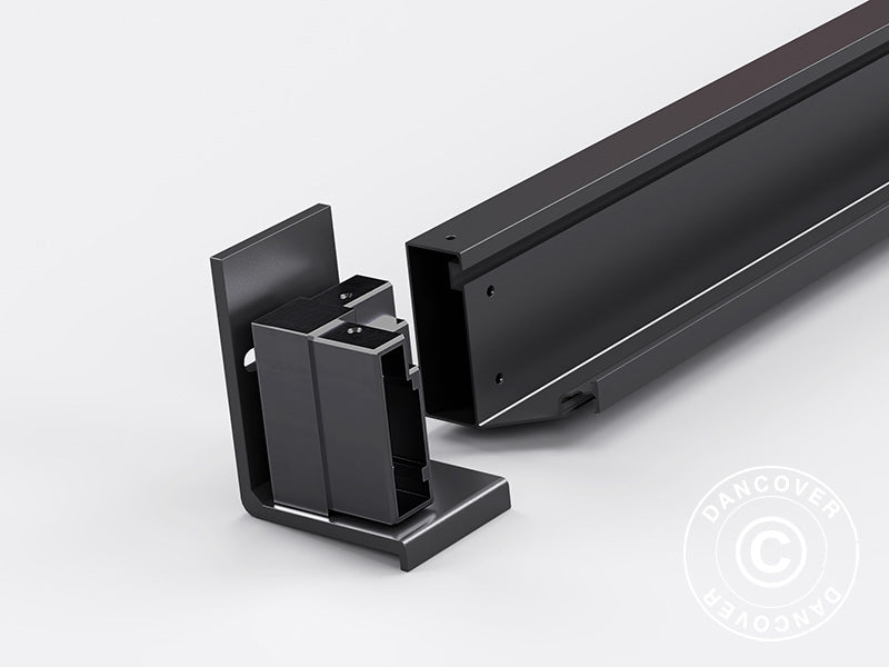 Wspornik ścienny do pawilonu San Pablo 3x3m, 3x4m i 4x4m, Czarny, 2 szt.