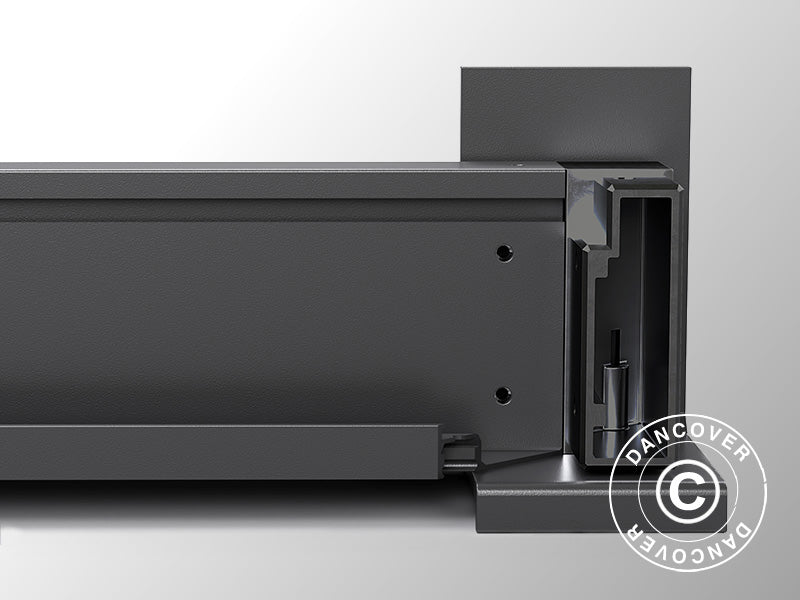 Wspornik ścienny do pawilonu San Pablo 3x3m, 3x4m i 4x4m, Czarny, 2 szt.