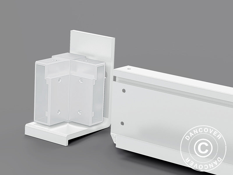 Wspornik ścienny do pawilonu San Pablo 3x3m, 3x4m i 4x4m, Biały, 2 szt.