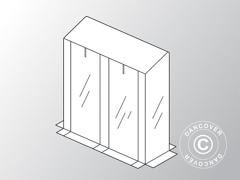 Poszycie do szklarni przyściennej GH16270, 0,48x1,43x1,52m, Przezroczyste DOSTĘPNA
TYLKO 3 SZTUKA