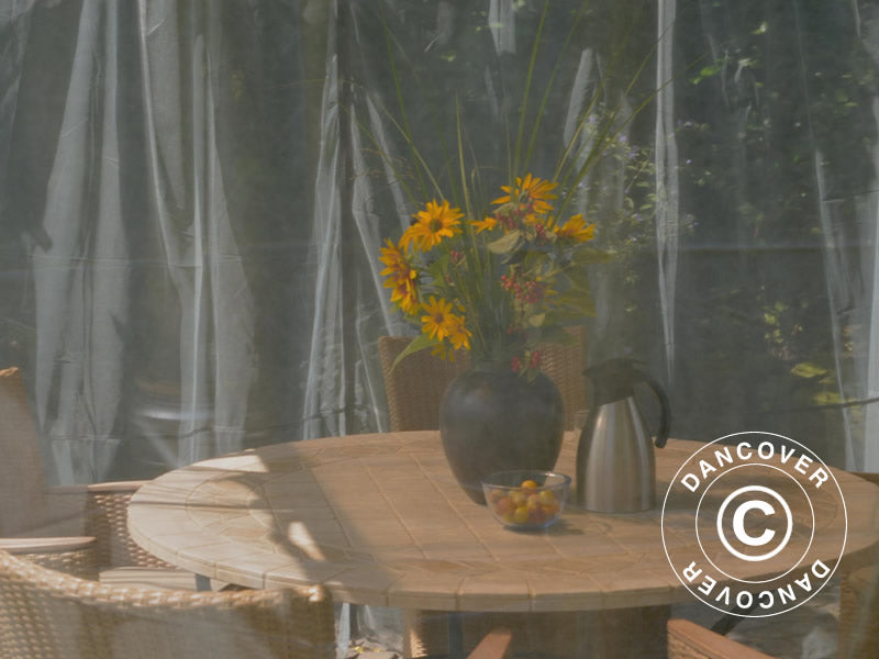 Moskitiery do pawilonu Palermo i Martinique, 4 szt., Czarny