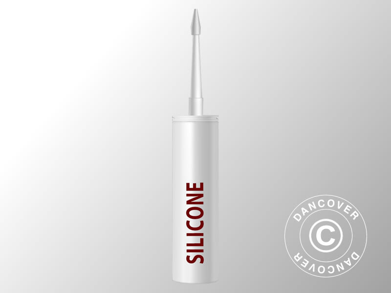 Uszczelniacz silikonowy do szklarni, 310ml, Przezroczysty