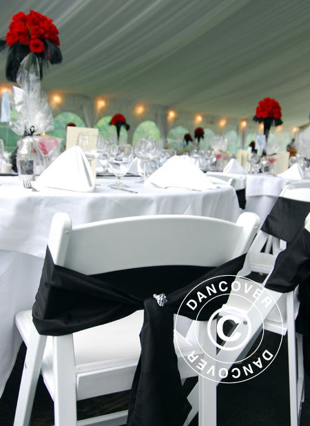 Poszycie wewnętrzne i zasłony na stelaż - zestaw, Biały, dla namiotu 6x10m