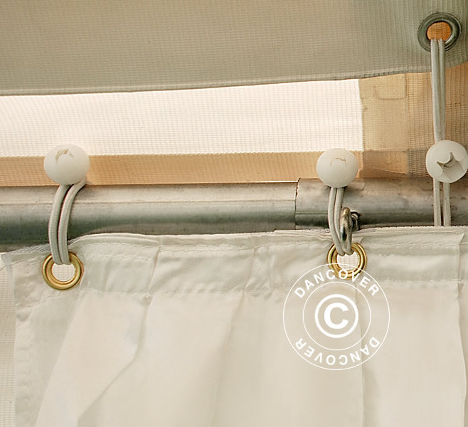 Poszycie wewnętrzne i zasłony na stelaż - zestaw, Biały, dla namiotu 5x8m SEMI PRO Plus