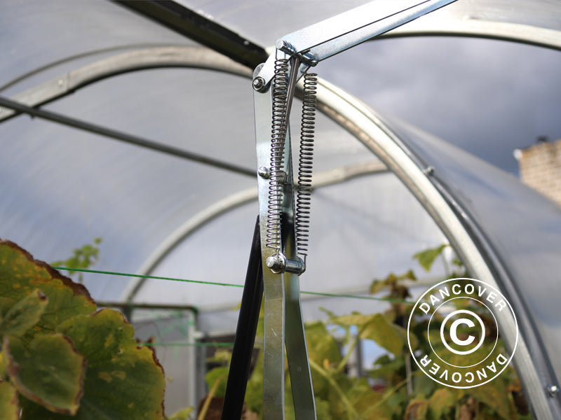 Okno wentylacyjne z automatycznym systemem otwierania okien do szklarni Strong NOVA o szerokości 2,1m, Srebrne