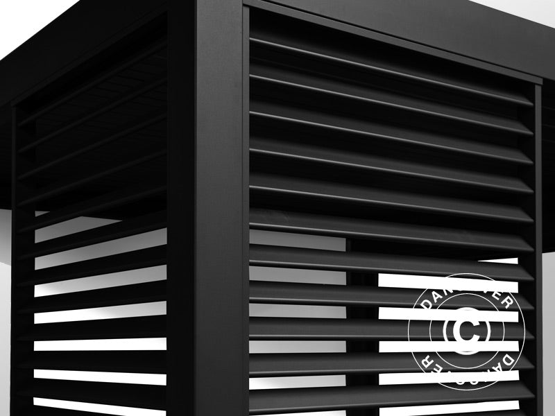 Ścianka żaluzjowa do bioklimatycznej pawilonu pergola San Marino i Mirador, 0,93x2,32m, Antracyt