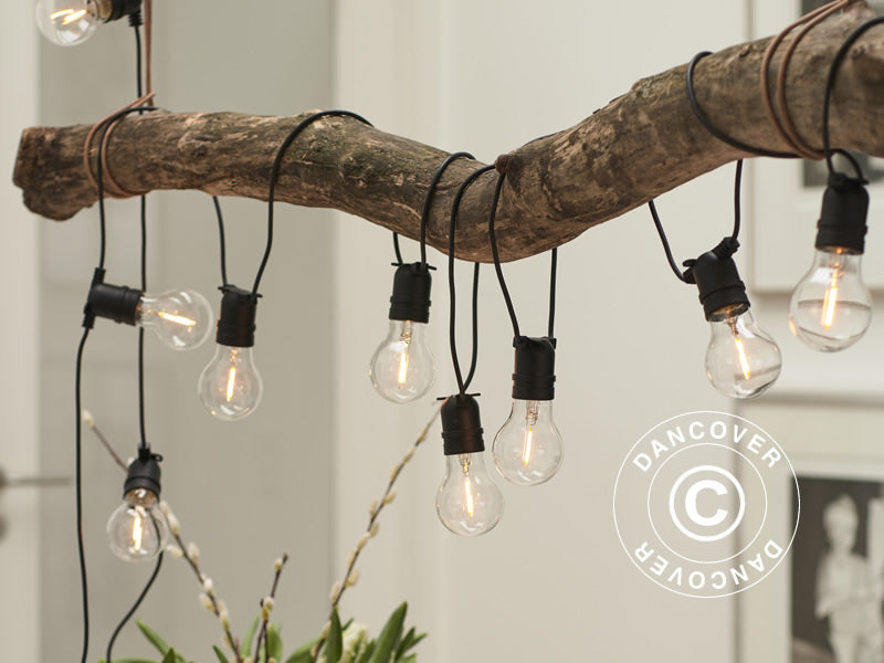 Łańcuch świetlny LED, zestaw startowy, Tobias, 4,5m, Przezroczysty