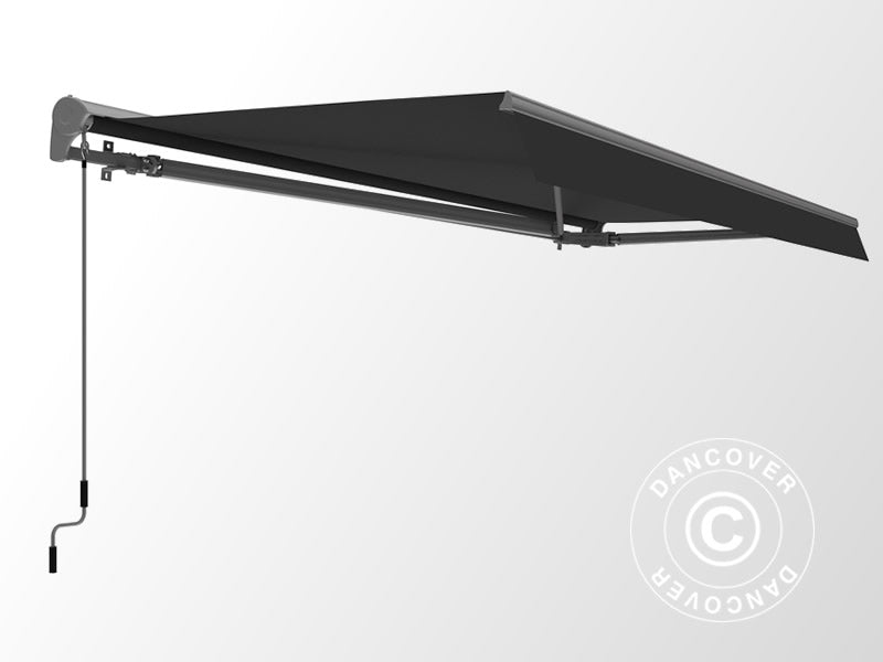 Awning 3,95x2,5m w/Remote Control Grey/Grey+UKAdap