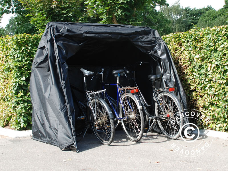 Garaż składany (Motocyklowy), 1,88x3,45x1,9m, Czarny