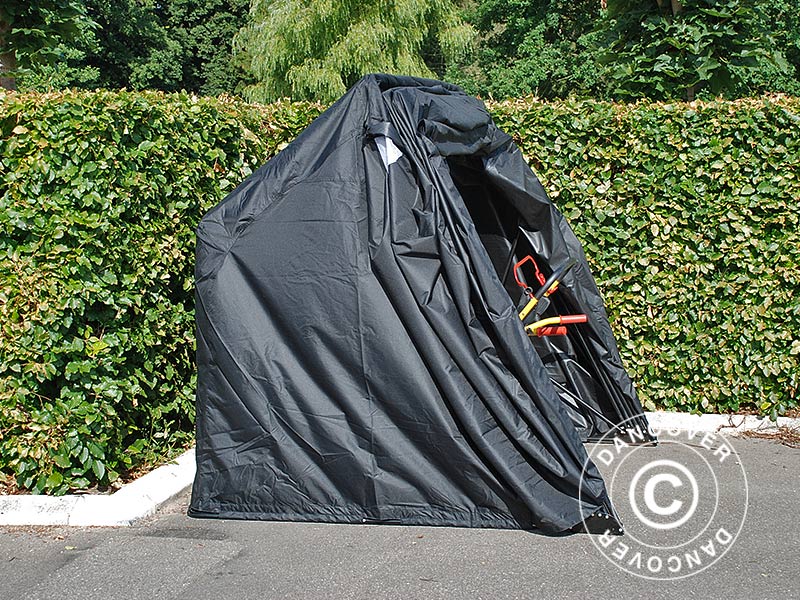 Garaż składany (Motocyklowy), 1,05x2,7x1,57m, Czarny