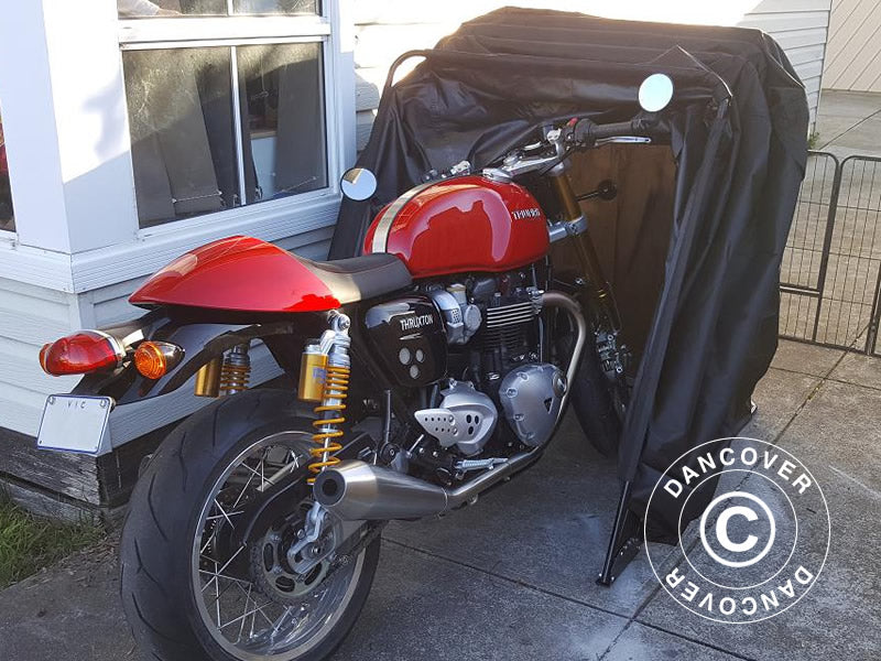 Garaż składany (Motocyklowy), 1,05x2,7x1,57m, Czarny