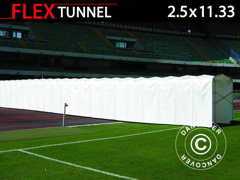 Tunel stadionowy, składany, 2,5x11,33x2,2m, Biały