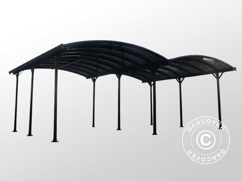 Wiata podwójna Boston, 6x5,05x2,22m, Szara