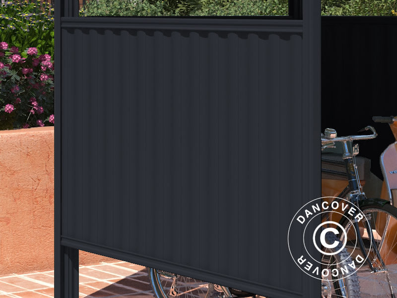 Wiata rowerowa 1,8x2,03x1,93m, 3,65m², antracyt