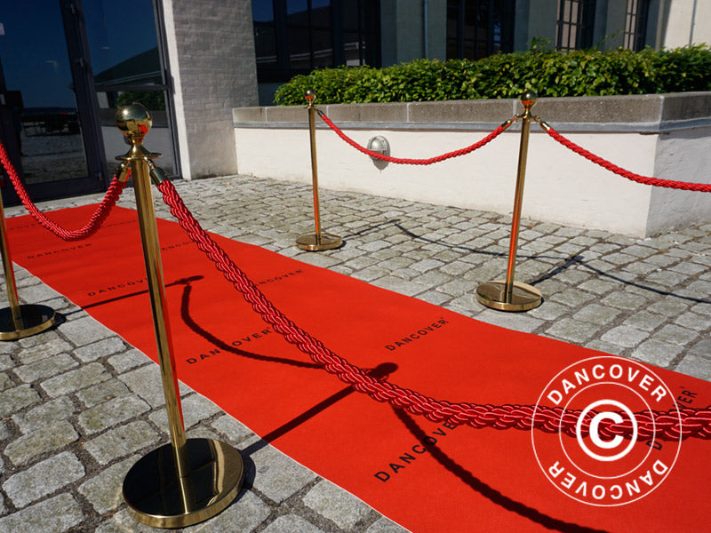 Czerwony dywan z nadrukiem, 1,2x6m