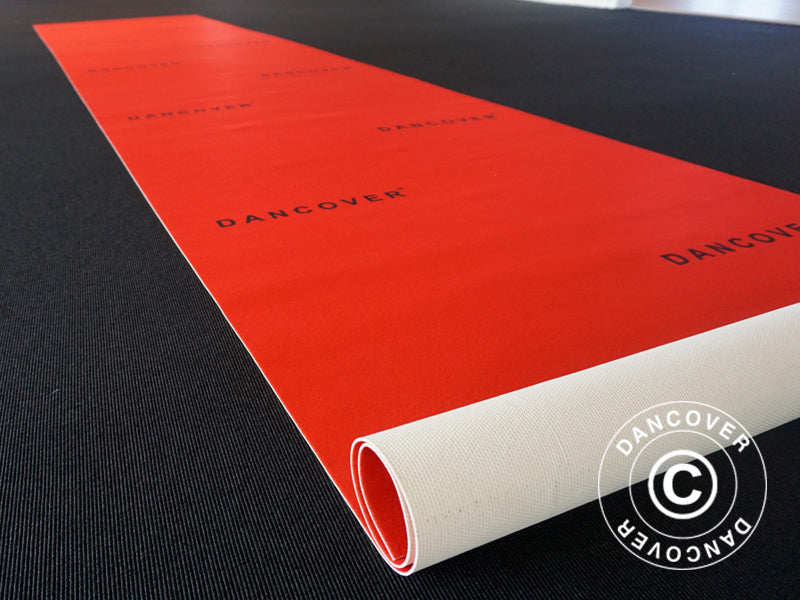 Czerwony dywan z nadrukiem, 1,2x6m