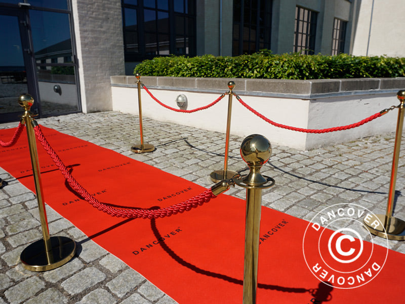 Czerwony bieżnik z nadrukiem, 1,2x12m