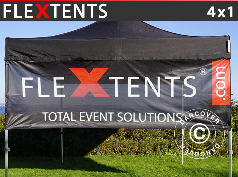 Baner z nadrukiem do namiotu ekspresowego FleXtents®, 4x1m