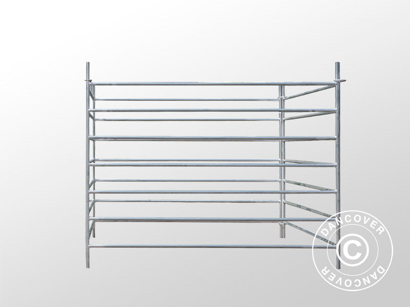 Zagroda dla zwierząt 1,5x1,22m, 4 szt., Srebrna