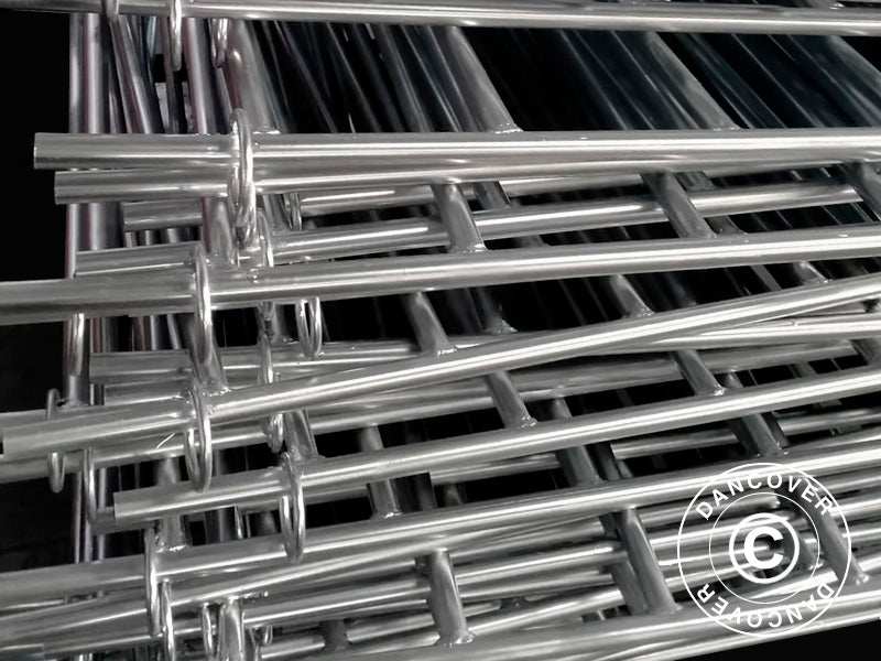 Zagroda dla zwierząt 1,5x1,22m, 4 szt., Srebrna