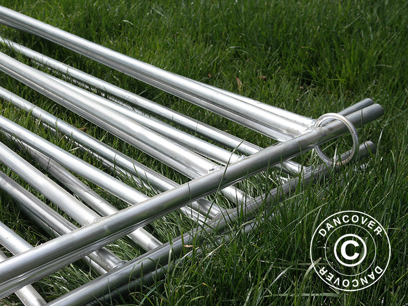 Zagroda dla zwierząt 1,5x1,22m, 8 szt., Srebrna