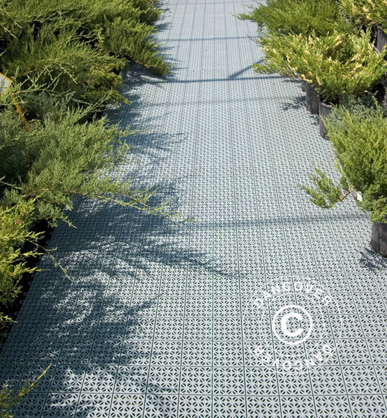 Podłoga z tworzywa sztucznego, Basic, Multiplate, Szary, 1,23 m² (4 szt.)