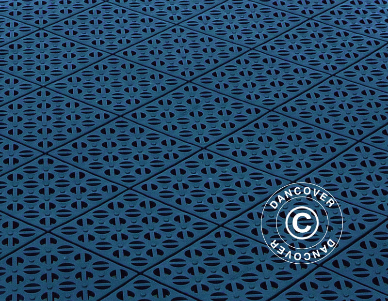 Podłoga z tworzywa sztucznego, Basic, Multiplate, Niebieski, 9,84 m²