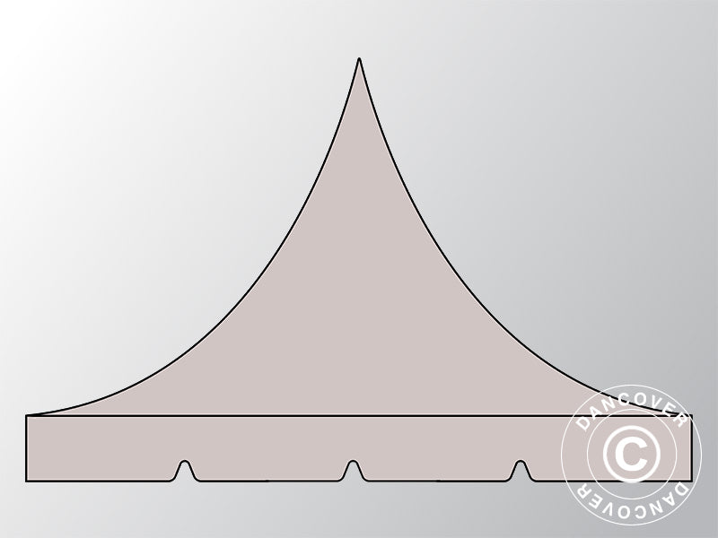 Poszycie dachowe dla Namiot ekspresowy FleXtents PRO Pagoda 3x3m, Latte