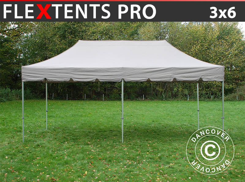 Namiot Ekspresowy FleXtents PRO "Peaked" 3x6m Latte