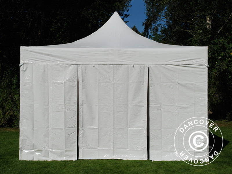 Namiot Ekspresowy FleXtents Xtreme 50 Heavy Duty 4x4m, Biały 4 ściany boczne