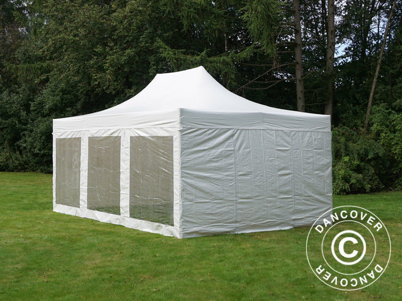 Namiot Ekspresowy FleXtents Xtreme 50 Heavy Duty 4x6m Biały, 8 ściany boczne