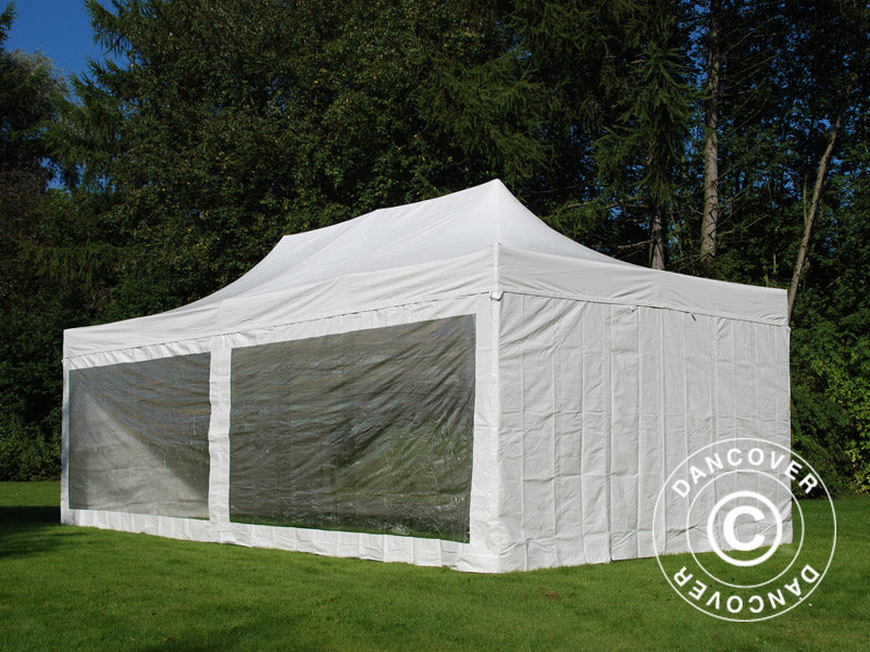 Namiot Ekspresowy FleXtents Xtreme 50 Heavy Duty 4x8m Biały, 6 ściany boczne