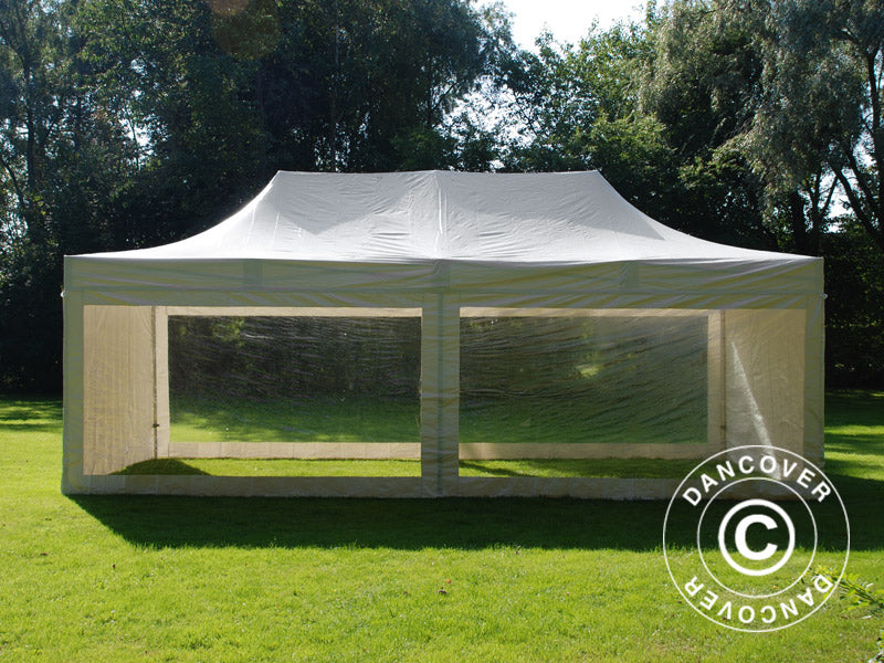 Namiot Ekspresowy FleXtents Xtreme 50 Heavy Duty 4x8m Biały, 6 ściany boczne