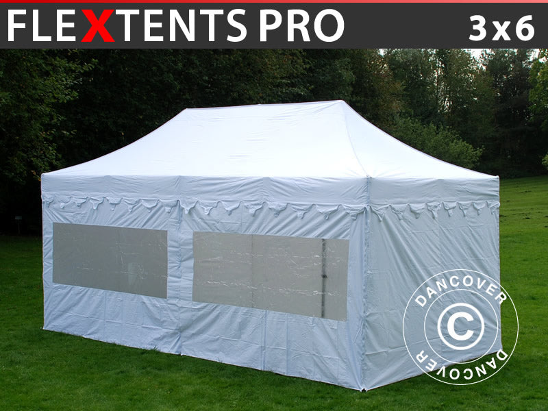 Namiot Ekspresowy FleXtents PRO "Morocco" 3x6m Biały, mq 6 ściany boczne