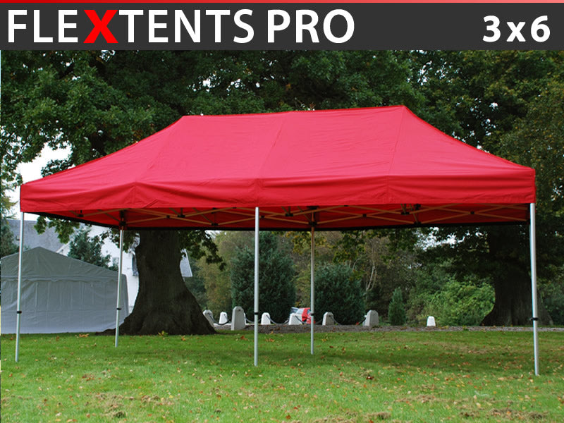 Namiot Ekspresowy FleXtents PRO 3x6m Czerwony