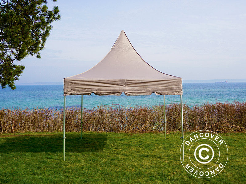 Namiot ekspresowy FleXtents PRO Peak Pagoda 3x3m Latte