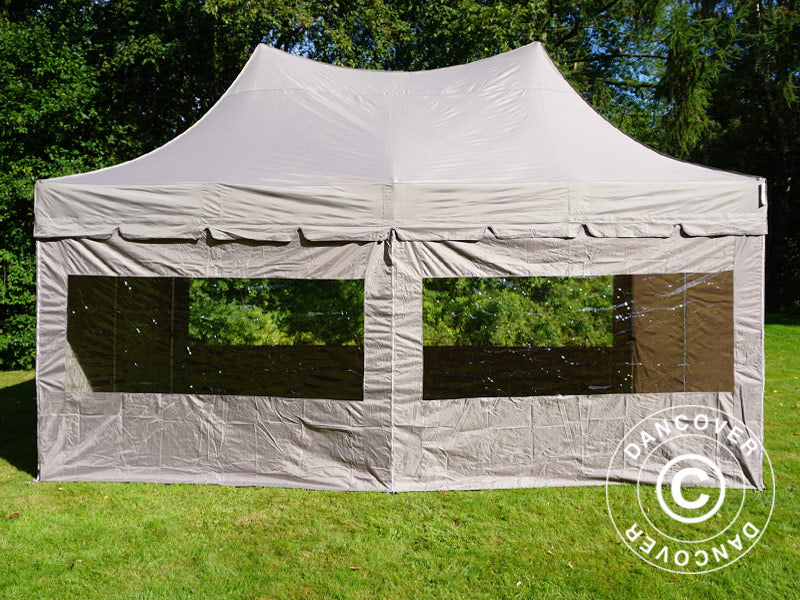 Namiot ekspresowy FleXtents PRO Peak Pagoda 3x6m Latte, mq 6 ściany boczne