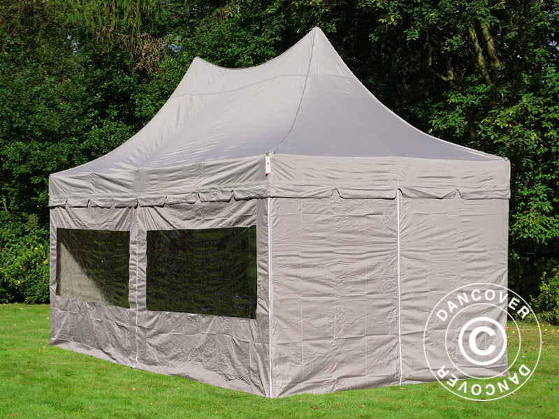 Namiot ekspresowy FleXtents PRO Peak Pagoda 3x6m Latte, mq 6 ściany boczne