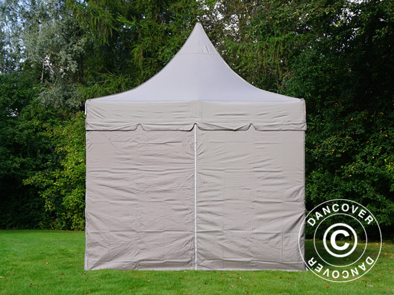 Namiot ekspresowy FleXtents PRO Peak Pagoda 3x6m Latte, mq 6 ściany boczne