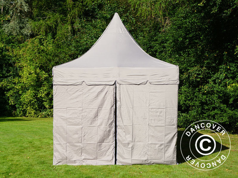 Namiot ekspresowy FleXtents PRO Peak Pagoda 3x6m Latte, mq 6 ściany boczne
